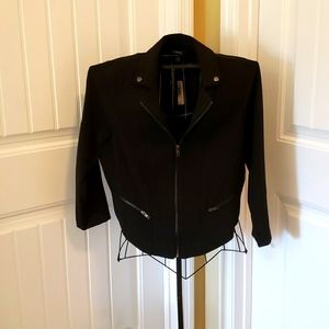 Torrid NWT Black Lace up Moto Jacket